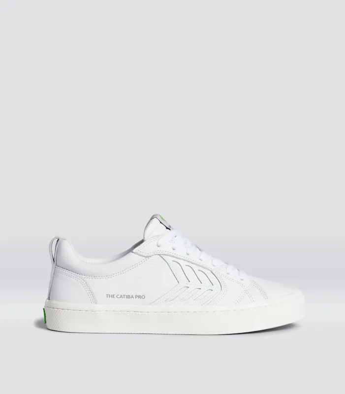 CATIBA PRO Low White Premium Leather Sneaker Men sold by Cariuma