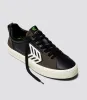 CATIBA PRO Low Black Premium Leather Dark Khaki Suede Ivory Logo Sneaker Women sold by Cariuma
