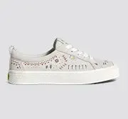 OCA Low Smoke White Suede Embroidered Sneaker sold by Cariuma product image thumbnail 4