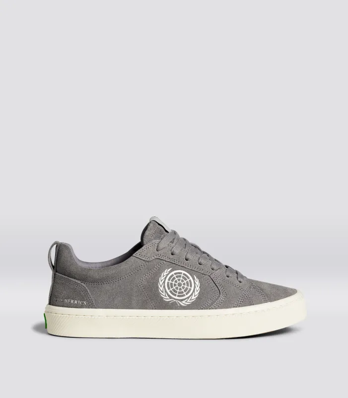 Berrics CATIBA PRO Low Skate Charcoal Grey Suede Sneaker Men sold by Cariuma