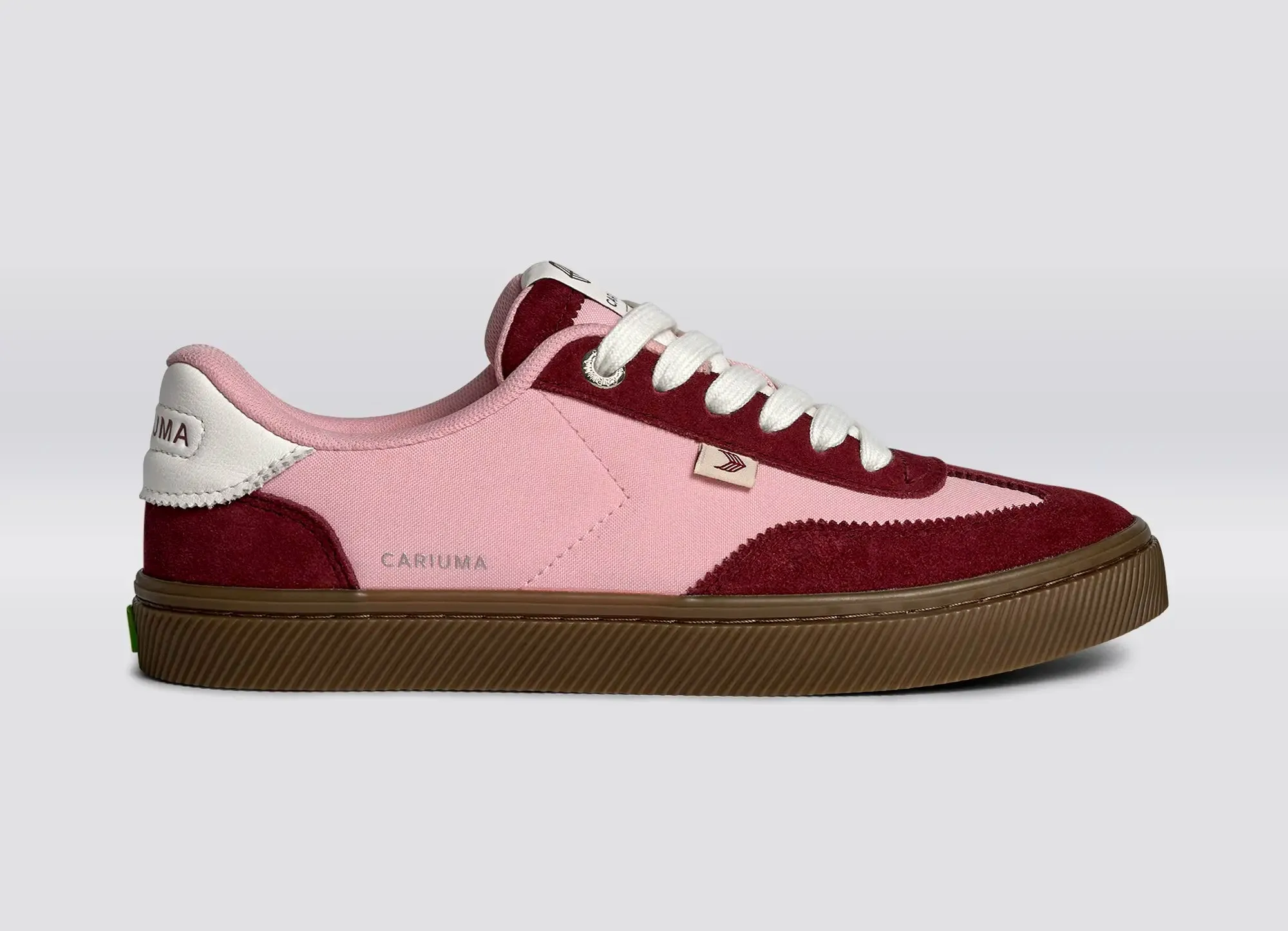 TOCA Teak Bright Rose Nylon Cabernet Red Suede Sneaker Women sold by Cariuma product image thumbnail 2