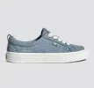 OCA Low Mirage Blue Hairy Suede Sneaker sold by Cariuma