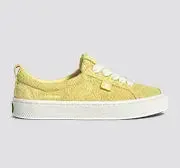 OCA Low Lemonade Yellow Hairy Suede Sneaker sold by Cariuma product image thumbnail 3