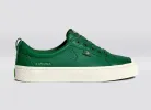 OCA Low Forest Green Premium Leather Sneaker Women sold by Cariuma