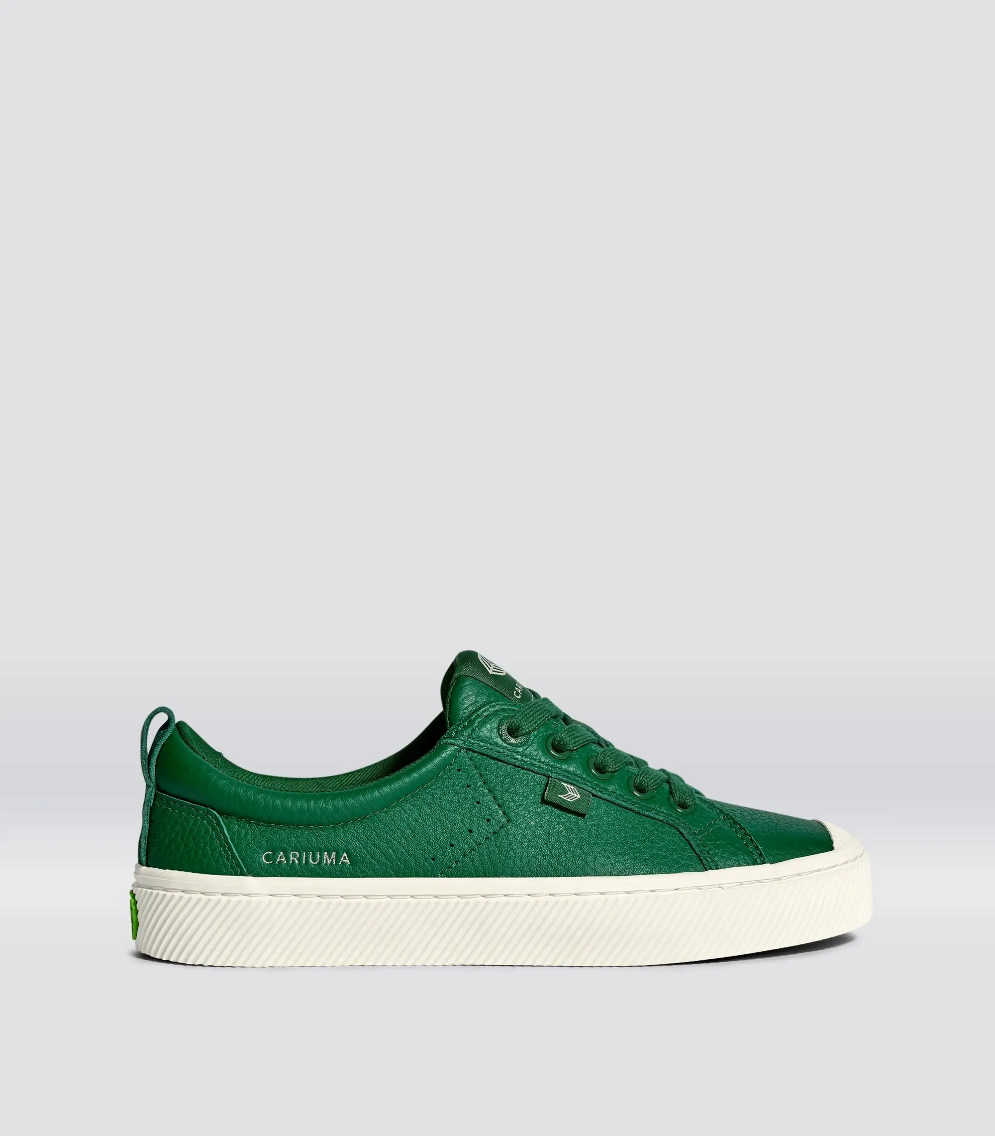 OCA Low Forest Green Premium Leather Sneaker Women sold by Cariuma
