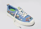 OCA Low Blue Bloom Suede Embroidery Flowers Women sold by Cariuma