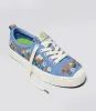 OCA Low Blue Bloom Suede Embroidery Flowers Women sold by Cariuma