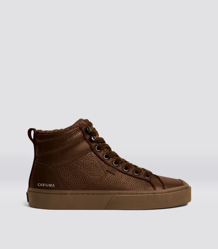 OCA Therma High Hooks Brown Premium Leather Boot Women sold by Cariuma