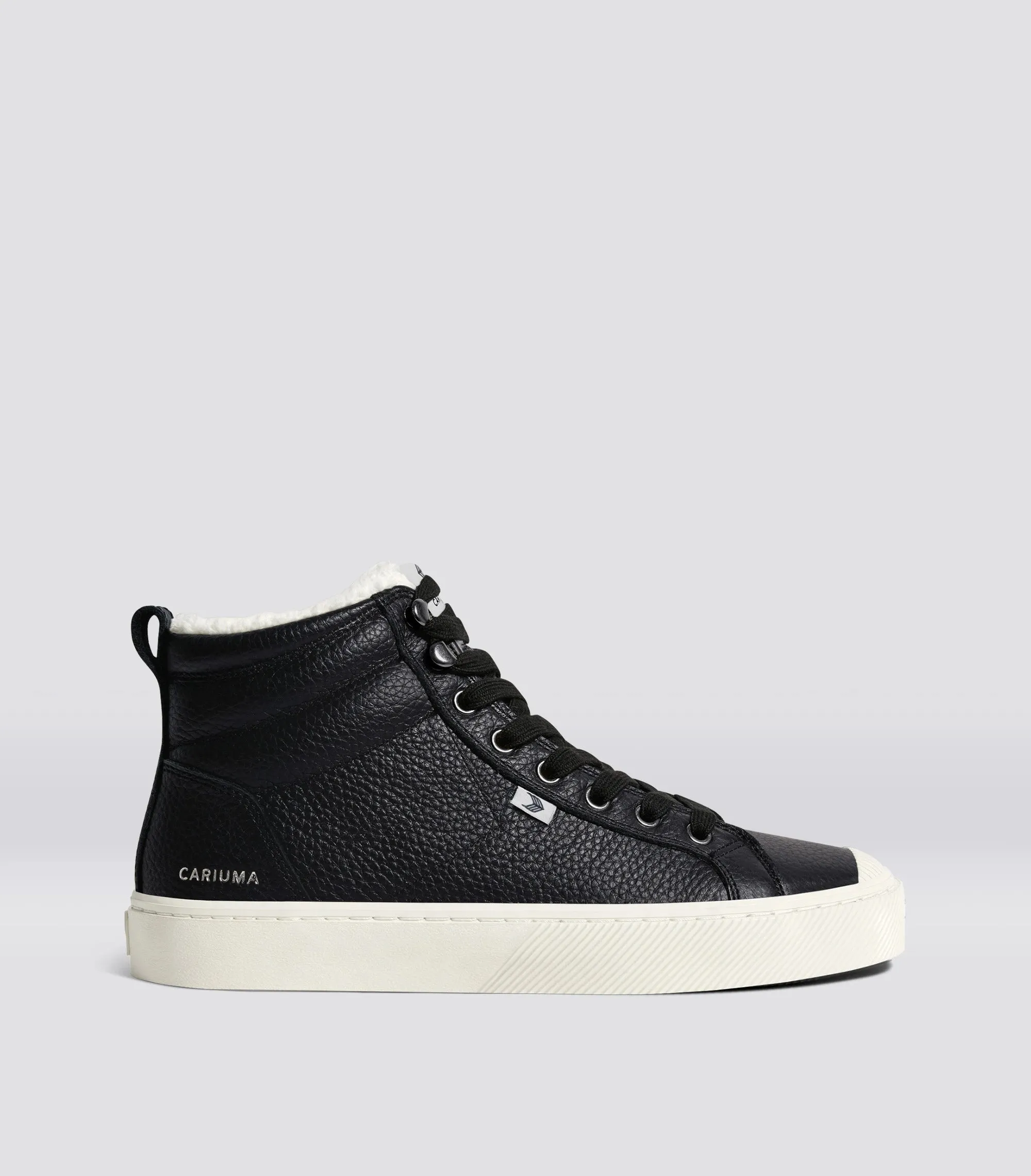 OCA Therma High Black Premium Leather Sneaker Women sold by Cariuma