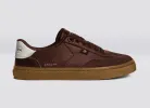 TOCA Coffee Brown Diamond Leather Brown Suede Sneaker Women sold by Cariuma