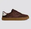 TOCA Coffee Brown Diamond Leather Brown Suede Sneaker Women sold by Cariuma