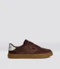TOCA Coffee Brown Diamond Leather Brown Suede Sneaker Women sold by Cariuma