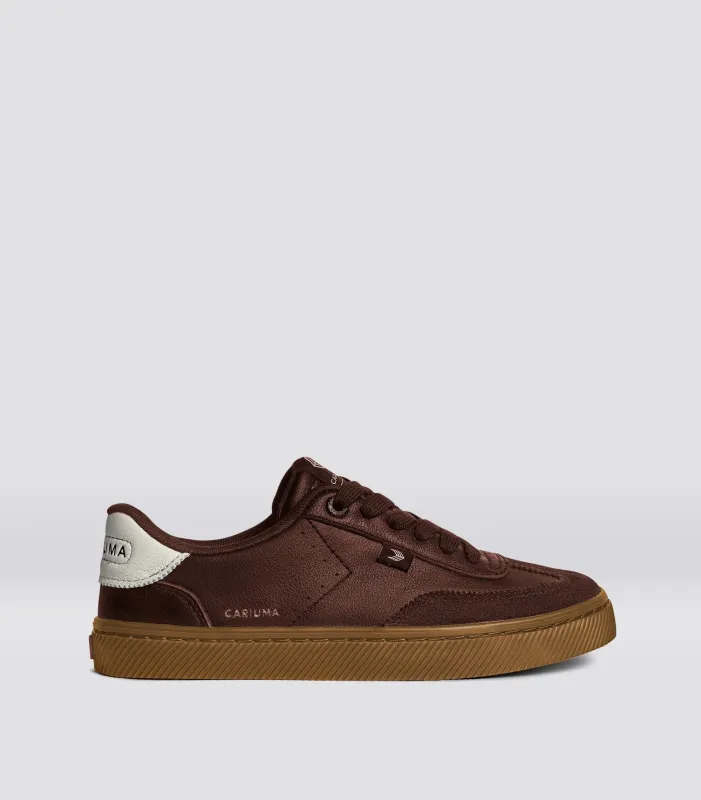 TOCA Coffee Brown Diamond Leather Brown Suede Sneaker Men sold by Cariuma