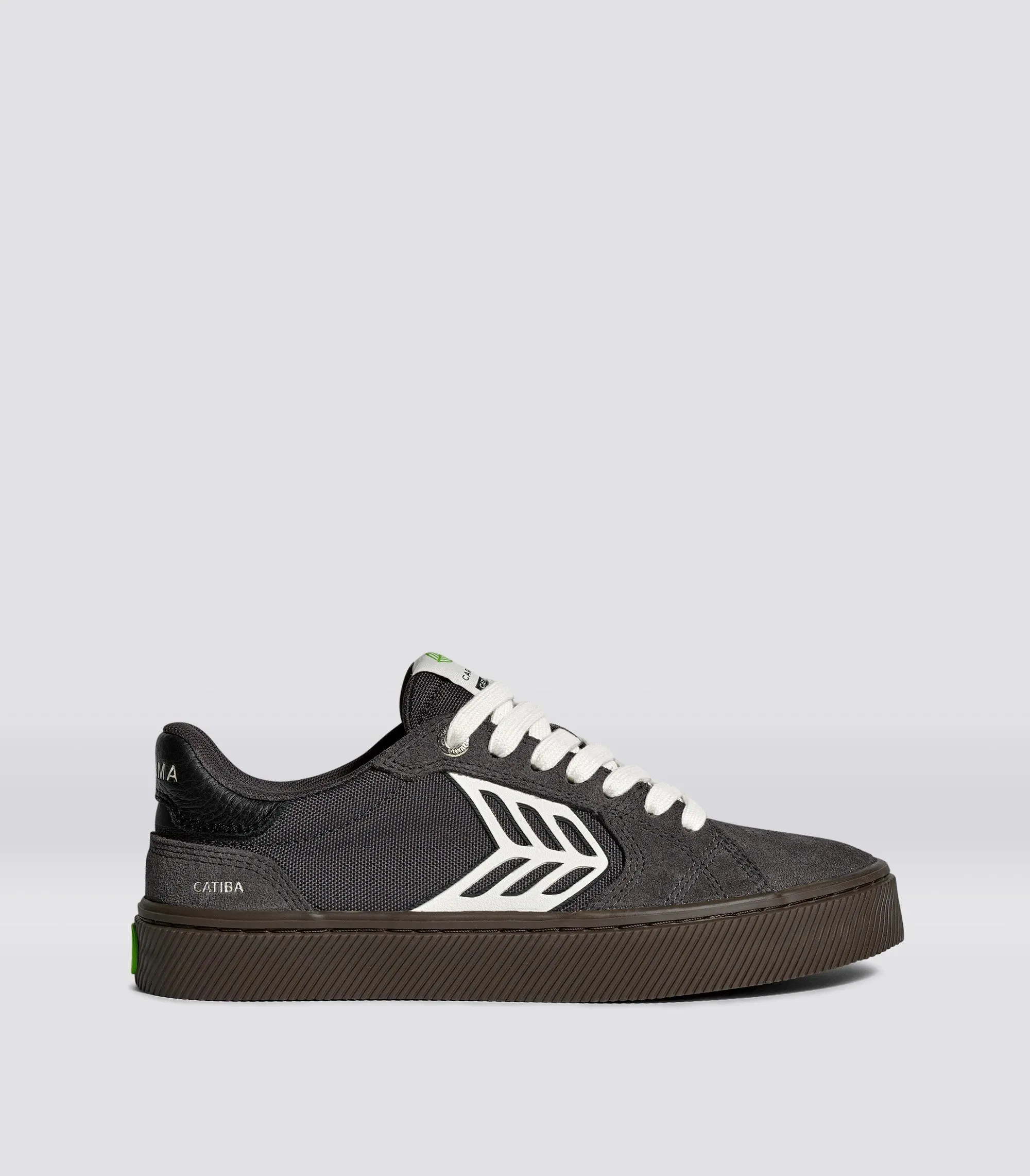 CATIBA PRO 2.0 Teak Magnet Grey Suede and Cordura Ivory Logo Sneaker Women sold by Cariuma