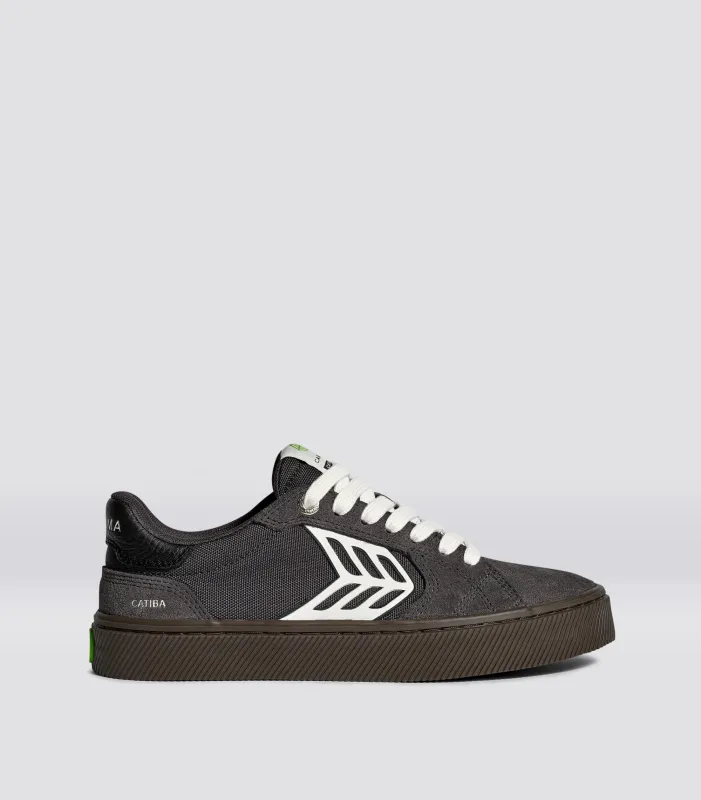 CATIBA PRO 2.0 Teak Magnet Grey Suede and Cordura Ivory Logo Sneaker Men sold by Cariuma