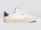 TOCA Soft Grain Leather White Suede Smoke White Blue Accents sold by Cariuma