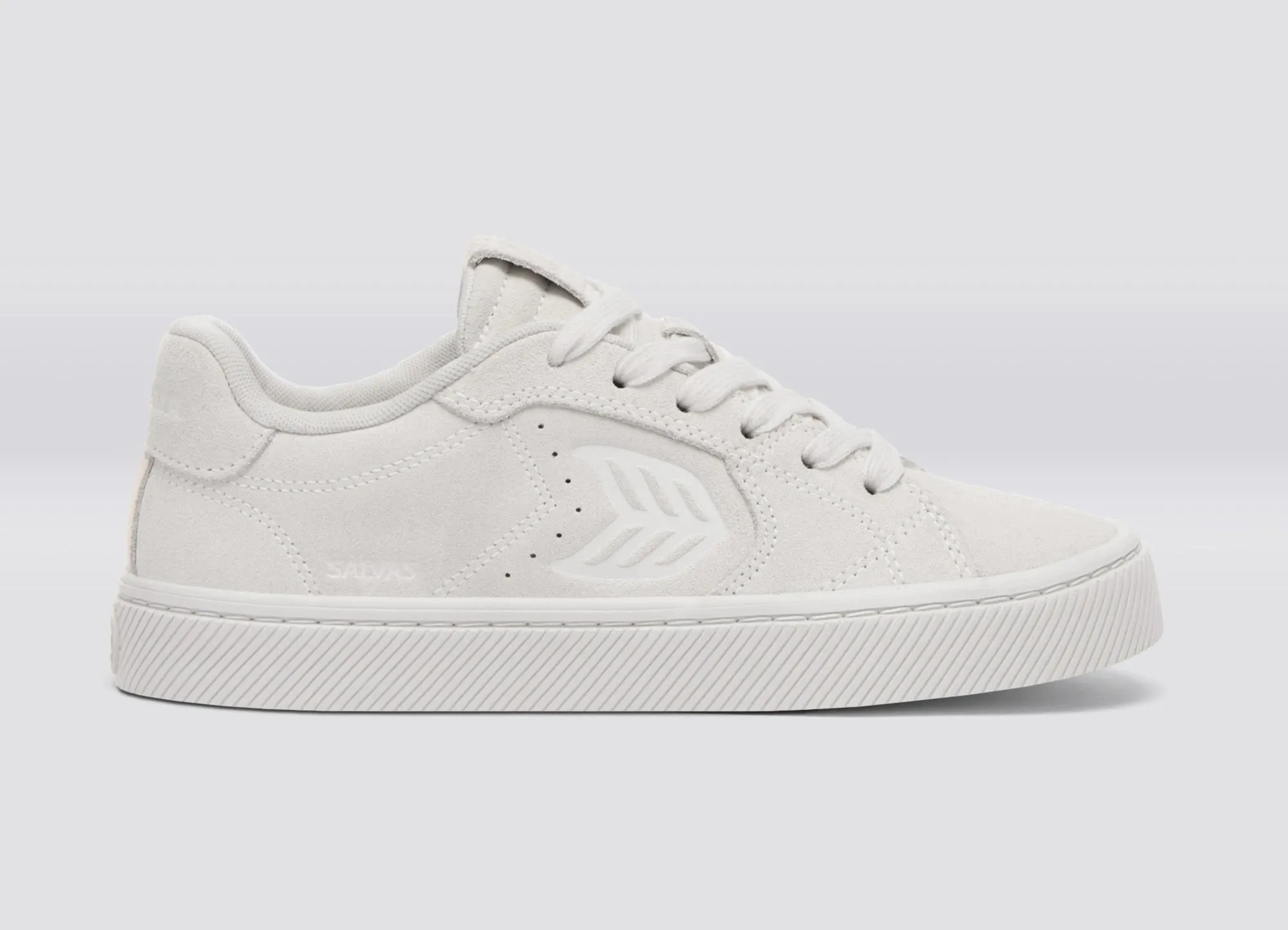 SALVAS Suede All Smoke White sold by Cariuma product image thumbnail 2