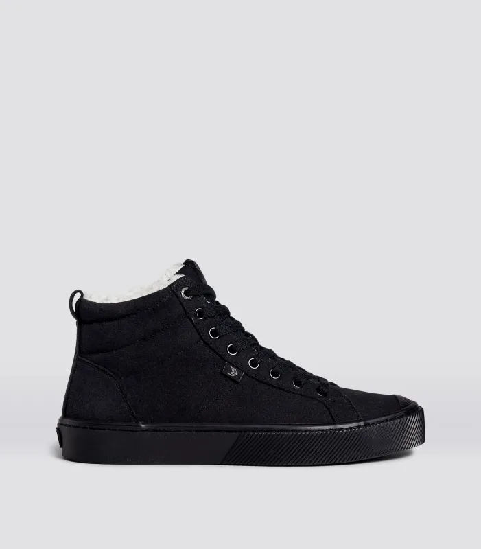 OCA Therma High All Black Suede Boot sold by Cariuma