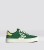 CATIBA PRO 2.0 Forest Green Suede and Cordura Ivory Logo Lemonade Sneaker sold by Cariuma