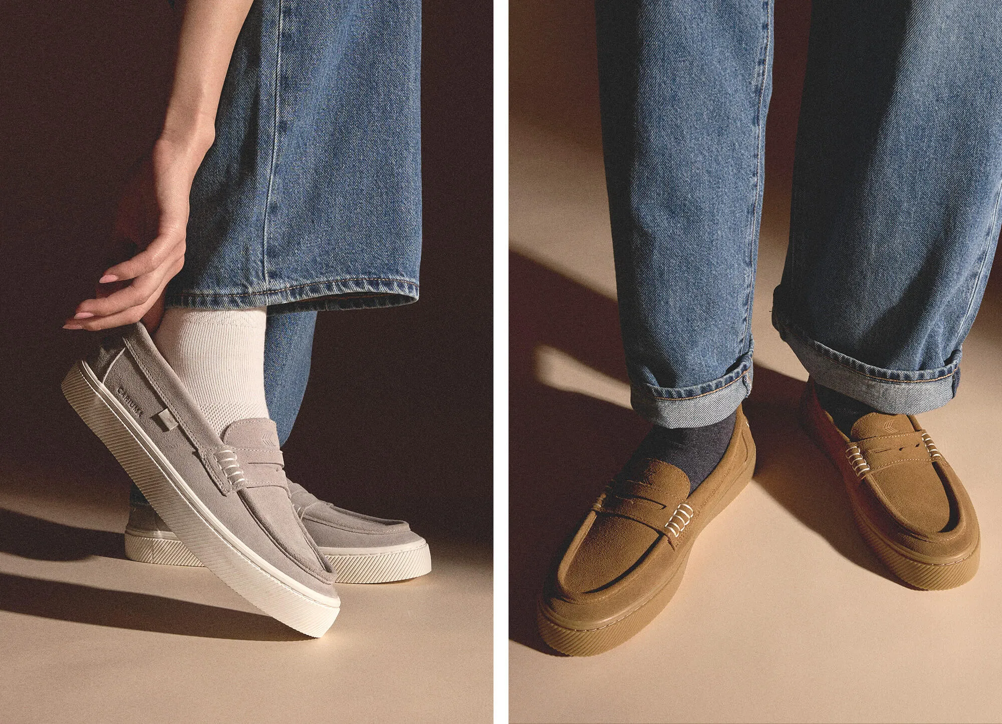 CAJU Loafer Suede Gum Camel sold by Cariuma product image thumbnail 5