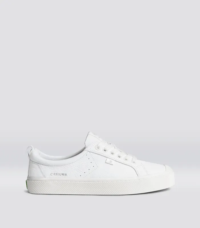 OCA Low White Premium Leather Sneaker sold by Cariuma