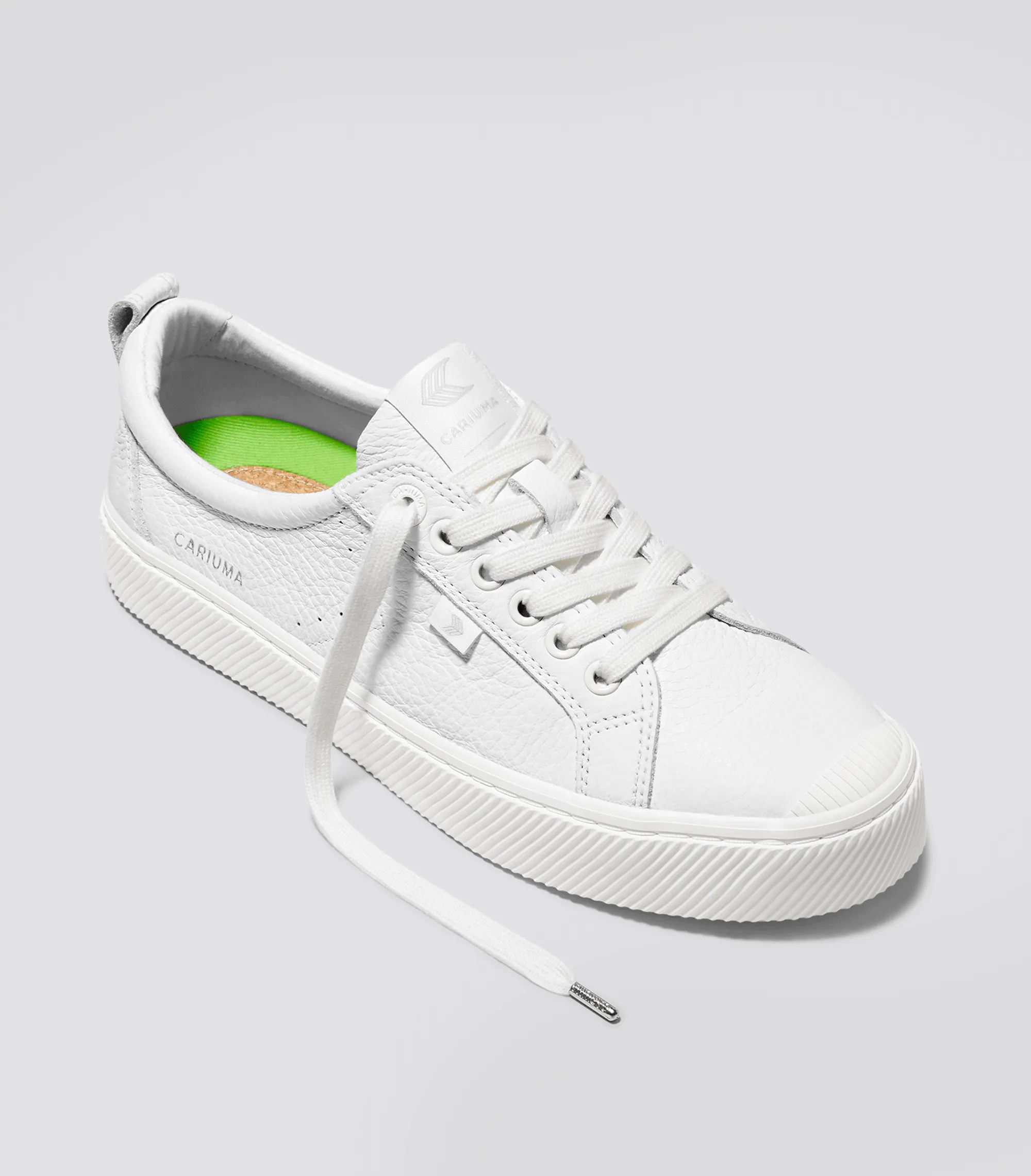 OCA Pebbled Leather White sold by Cariuma product image thumbnail 2