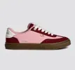 TOCA Nylon Teak Bright Rose Suede Cabernet Red sold by Cariuma