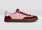 TOCA Nylon Teak Bright Rose Suede Cabernet Red sold by Cariuma