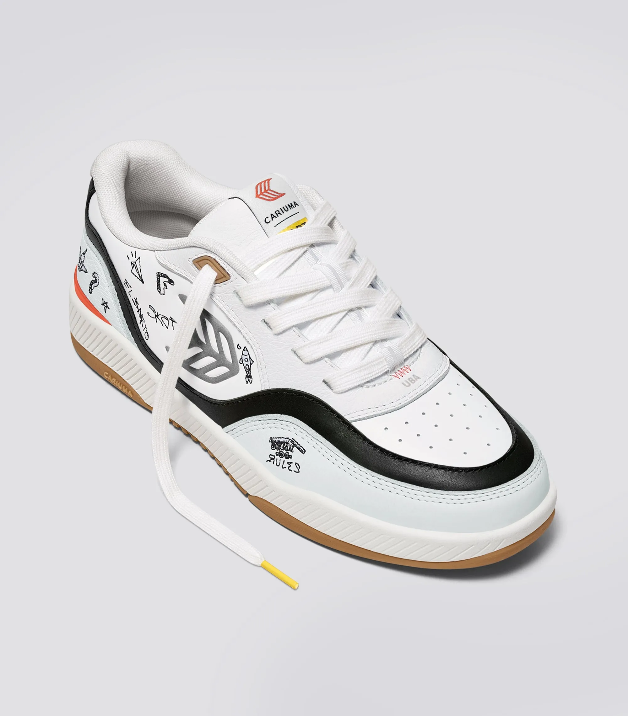 SIMPSONS UBA Leather White Bart Skateboard sold by Cariuma product image thumbnail 2