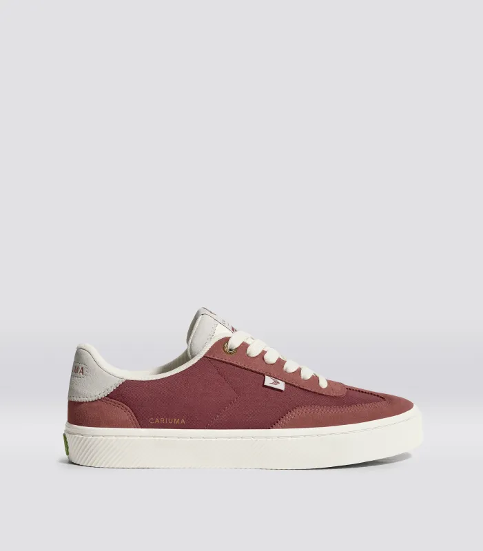 TOCA Withered Rose Suede Dark Rose Nylon Sneaker sold by Cariuma