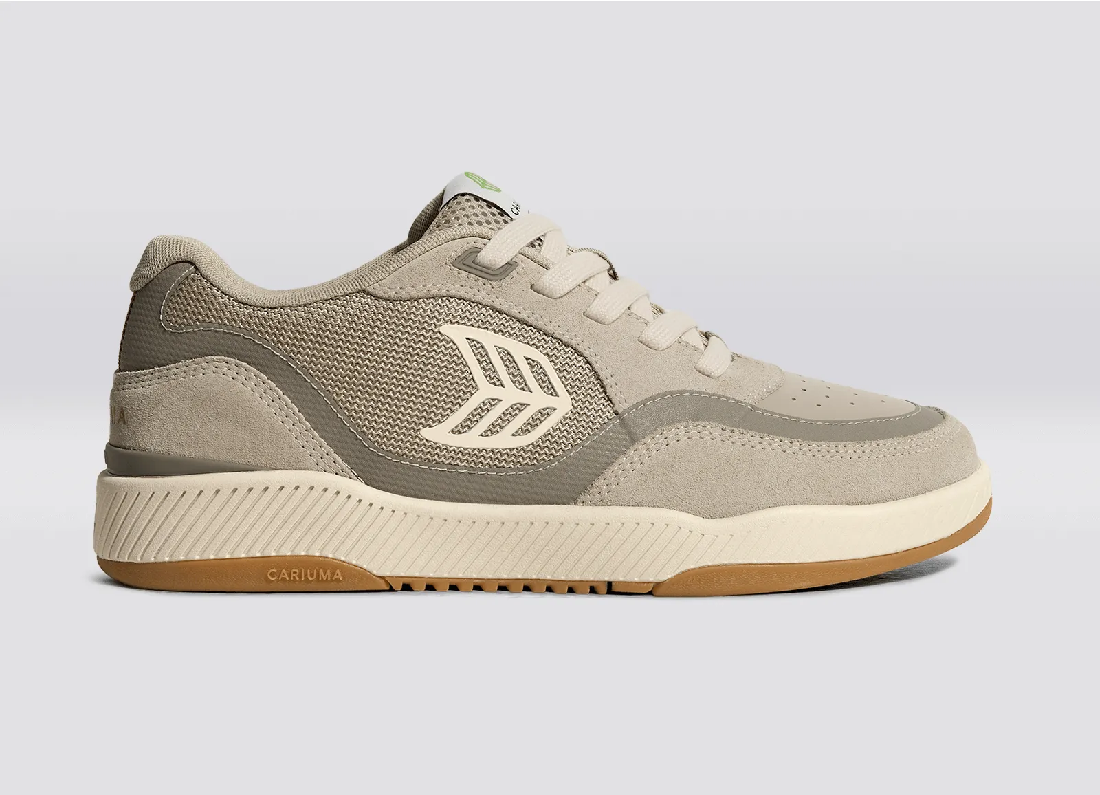 UBA PRO Suede and Mesh Plaza Taupe Almond Milk Logo sold by Cariuma product image thumbnail 3