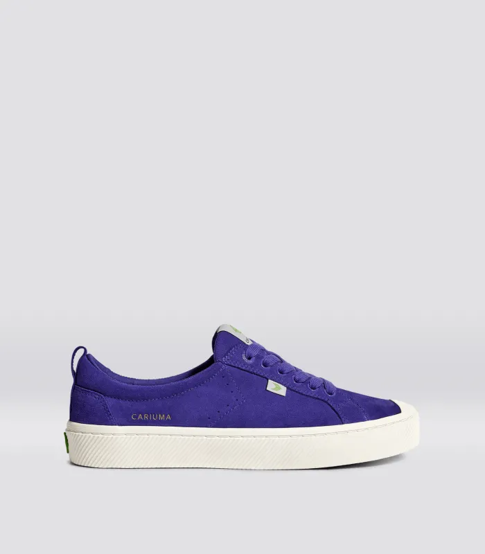 OCA Low Liberty Purple Suede Sneaker sold by Cariuma