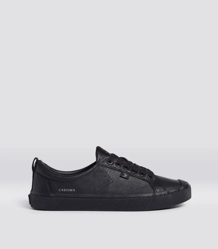 OCA Pebbled Leather All Black sold by Cariuma