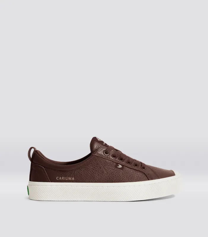 OCA Pebbled Leather Brown sold by Cariuma