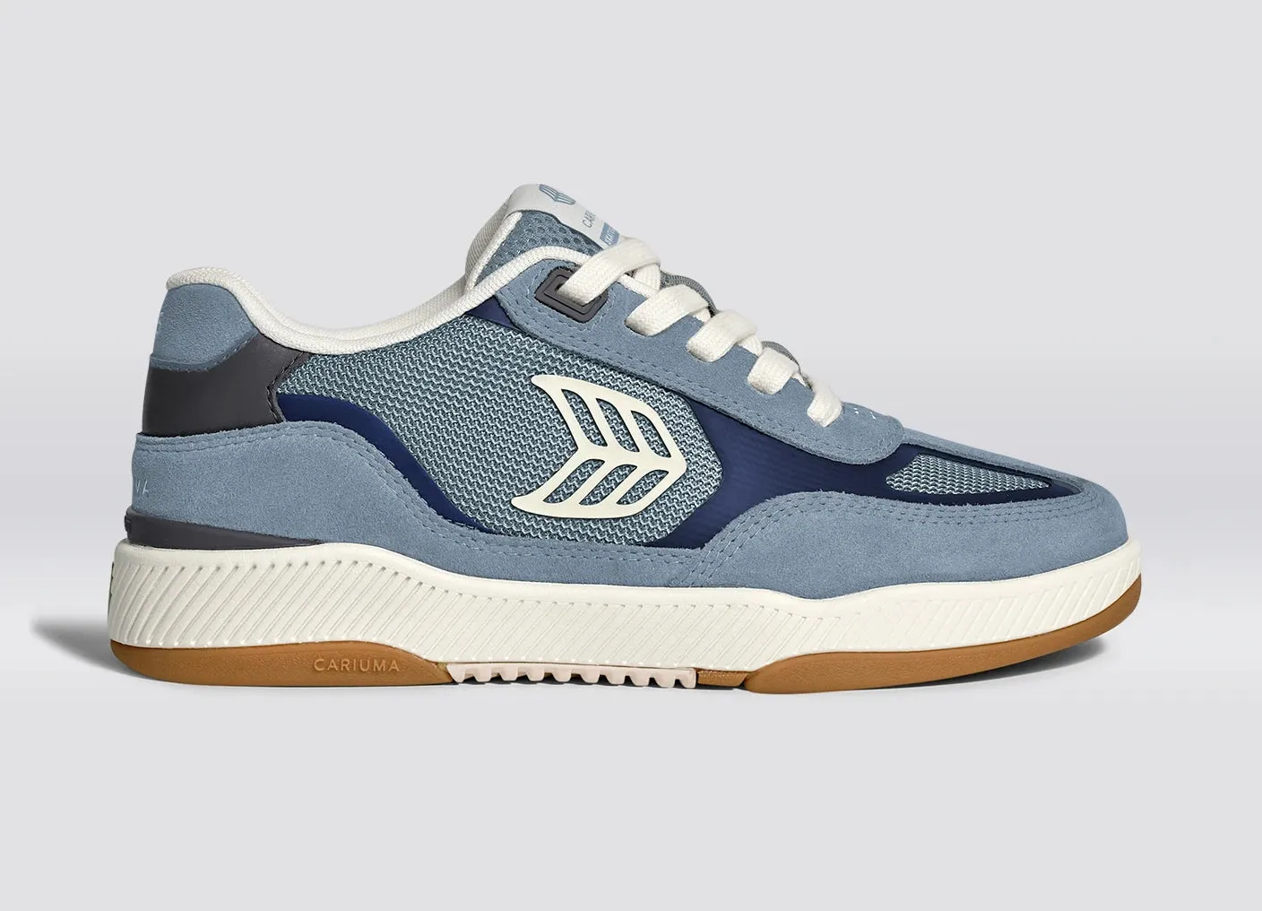 Skategoat C25 PRO Suede Mirage Blue Mesh Bright Navy Ivory Logo sold by Cariuma product image thumbnail 2