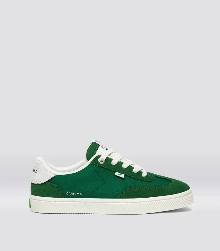 TOCA Abundant Green Suede Green Nylon Sneaker sold by Cariuma
