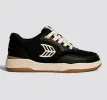UBA PRO Black Suede and Mesh Light Cream Logo Sneaker sold by Cariuma