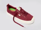 OCA Low Cabernet Suede Sneaker sold by Cariuma