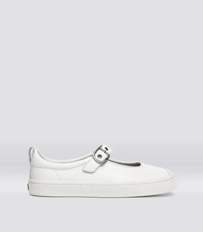 OCA Leather Mary Jane Warm White Napa sold by Cariuma