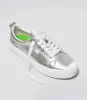 OCA Low Metallic Silver Leather Sneaker sold by Cariuma