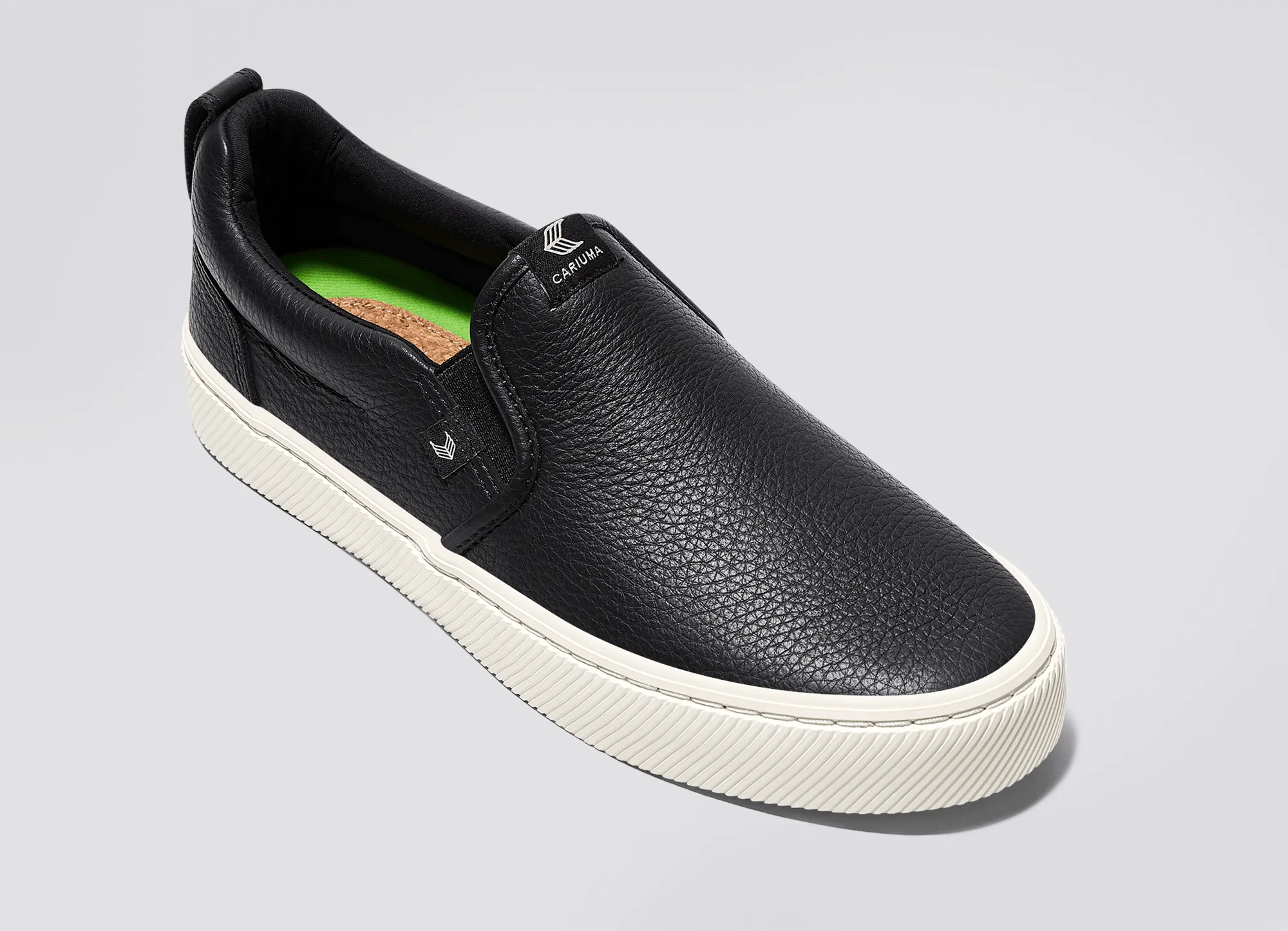 SLIP-ON Pebbled Leather Black sold by Cariuma product image thumbnail 4