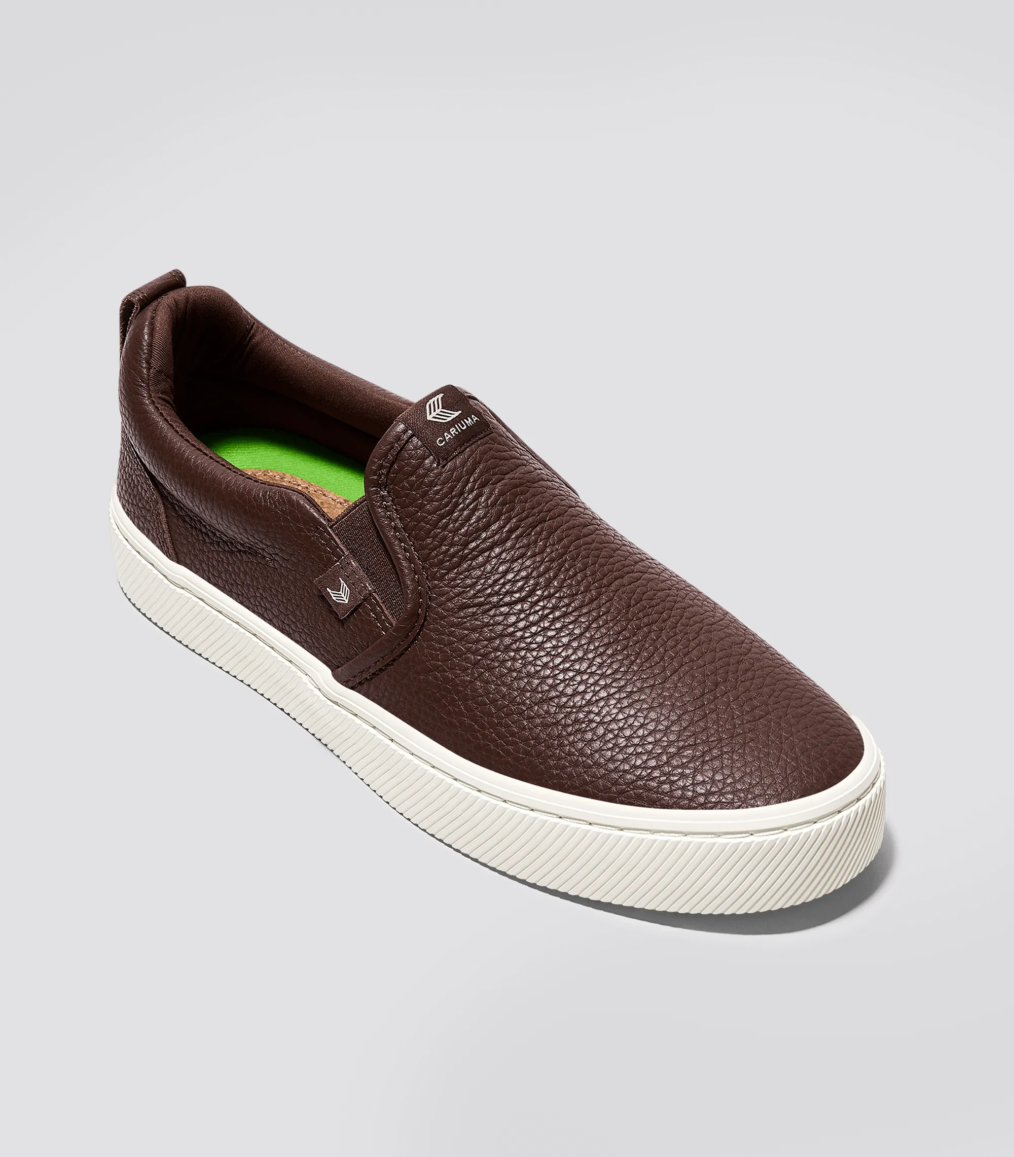 SLIP-ON Pebbled Leather Brown sold by Cariuma product image thumbnail 2