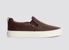 SLIP-ON Pebbled Leather Brown sold by Cariuma