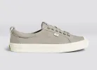 OCA Low Cloud Grey Suede Sneaker sold by Cariuma