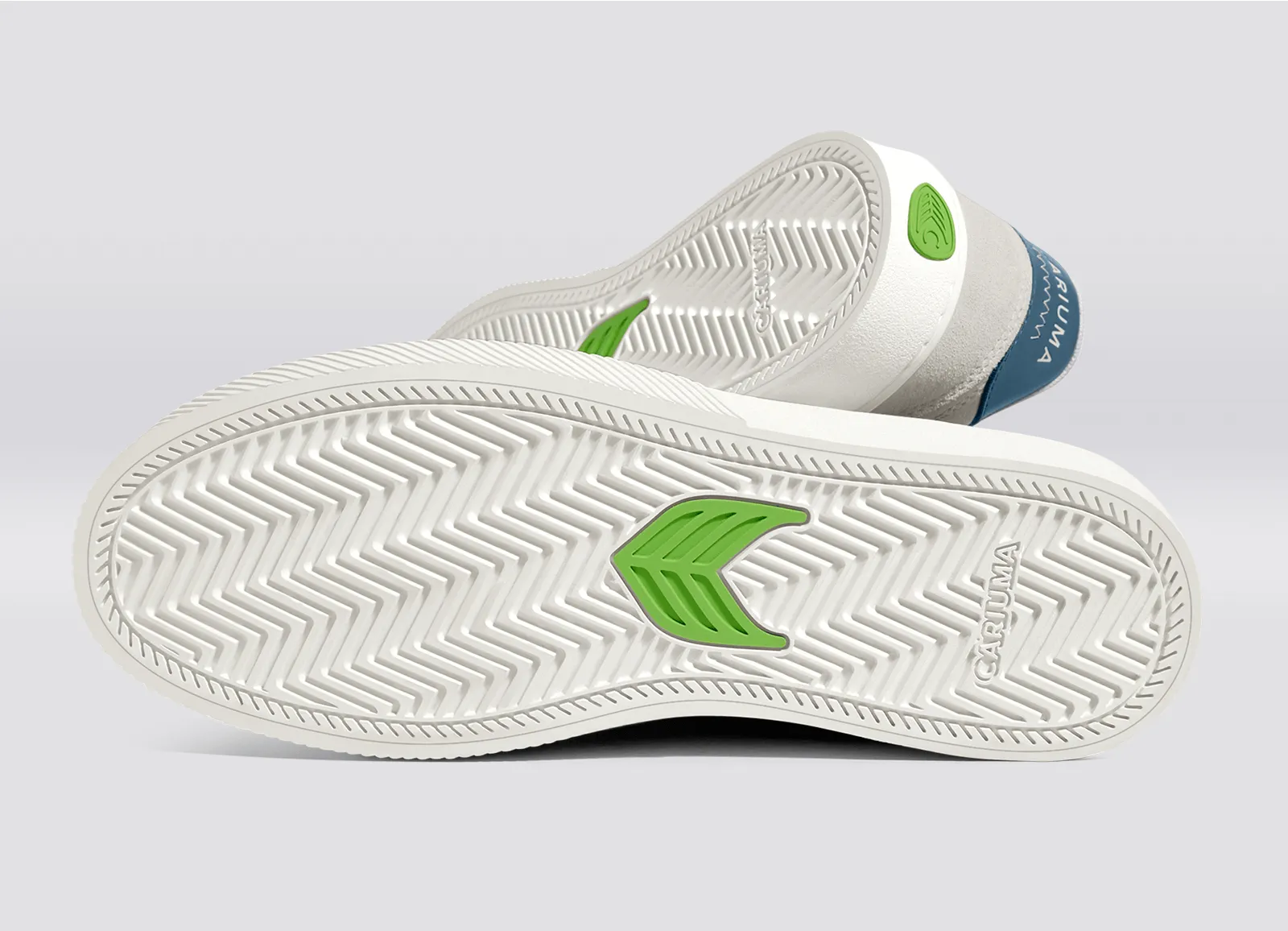 NAIOCA Smoke White Suede Off-White Logo Washed Blue Sneaker sold by Cariuma product image thumbnail 5