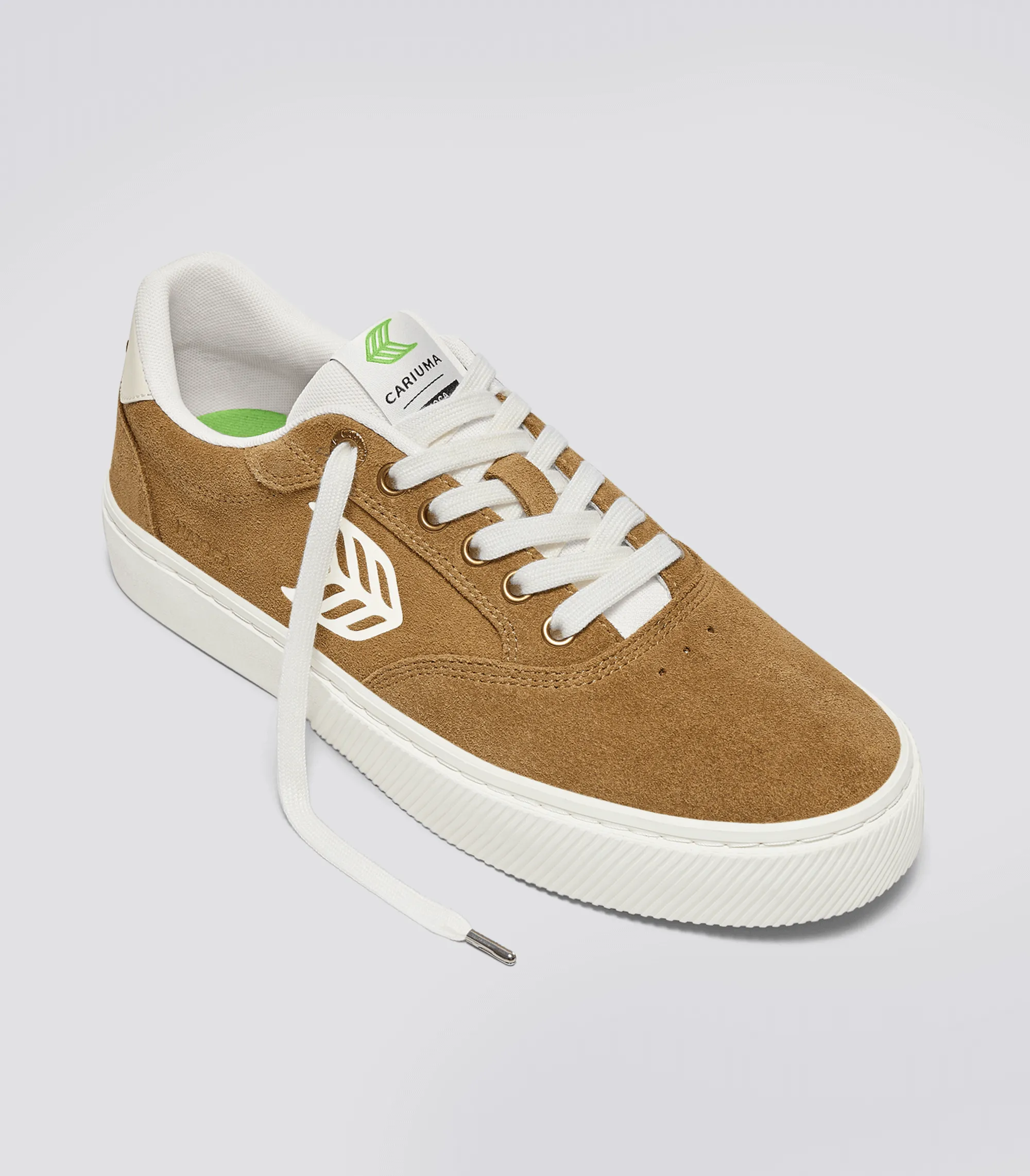 NAIOCA Suede Camel Ivory Logo sold by Cariuma product image thumbnail 2