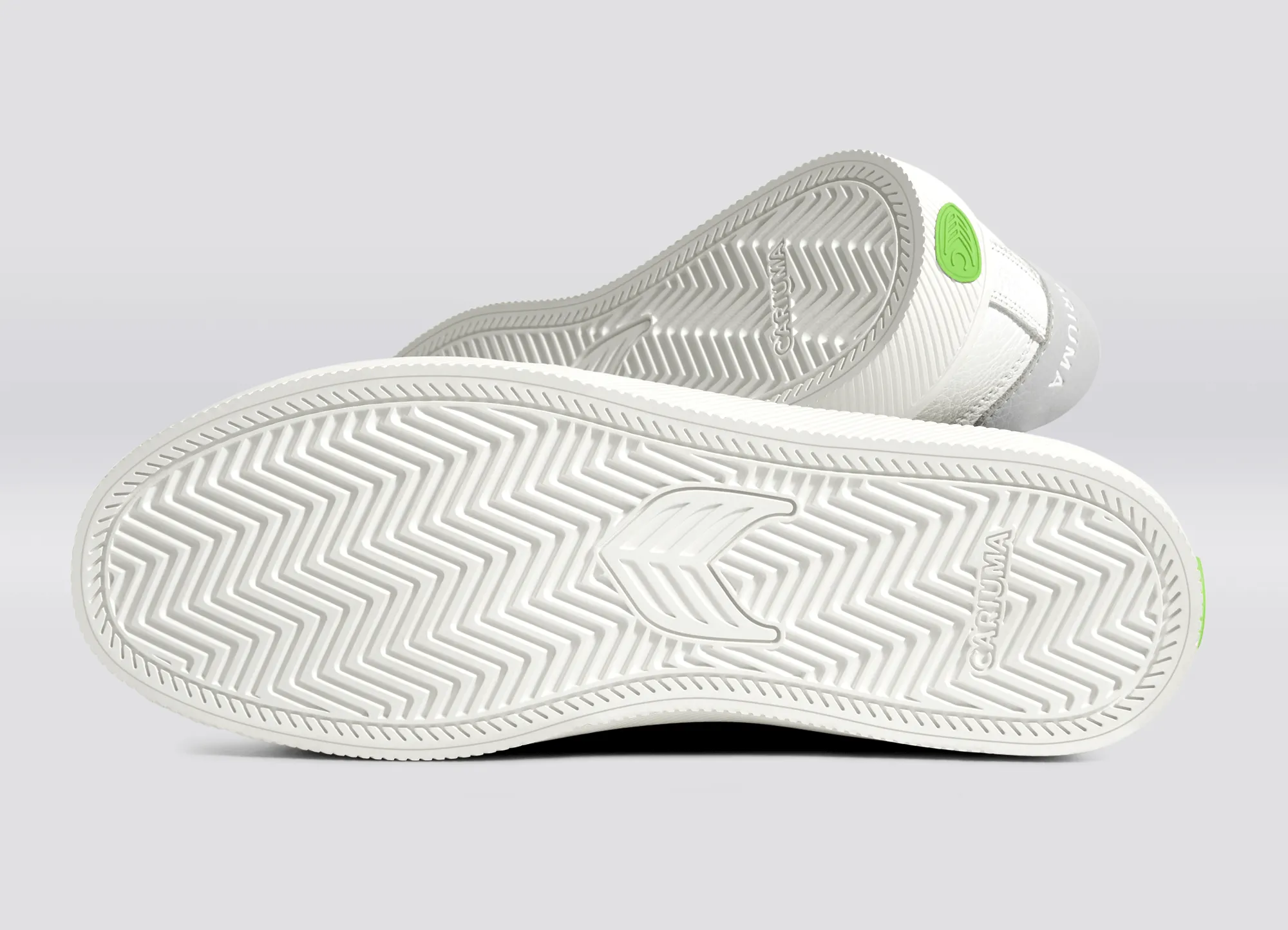 SALVAS Pebbled Leather White Onyx Grey Logo sold by Cariuma product image thumbnail 5