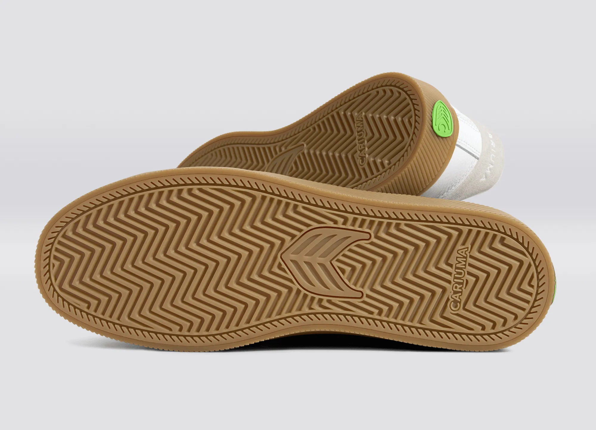 SALVAS Gum White Premium Leather Vintage White Suede Ice Logo Sneaker sold by Cariuma product image thumbnail 5