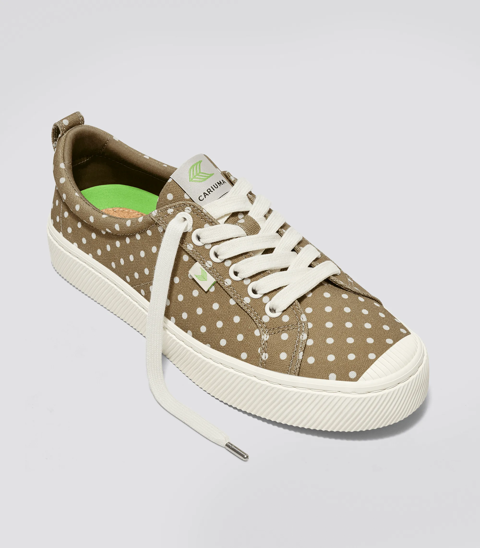 OCA Canvas Burnt Sand White Polka Dots sold by Cariuma product image thumbnail 2