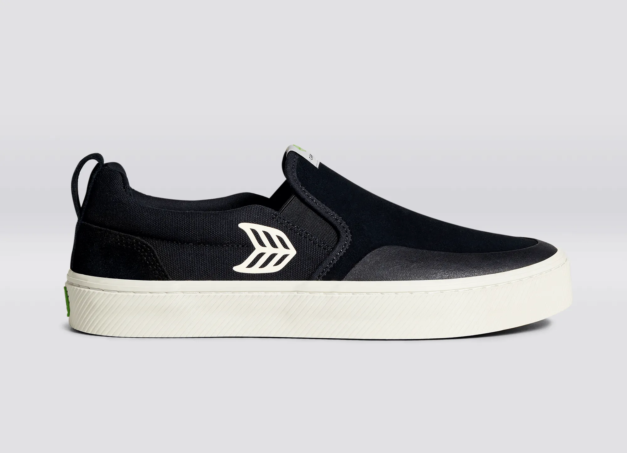 SLIP-ON PRO Suede and Canvas Black Ivory Logo sold by Cariuma product image thumbnail 3
